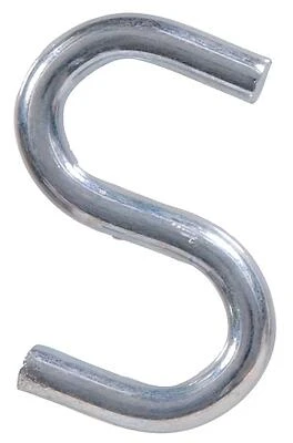 Fasteners Heavy Duty S-hook 0.250" X 2" - 10 Pack