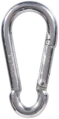 Heavy‑Duty 5/8" × 4" Interlocking Spring Snap Link – Quick‑Release Fastener