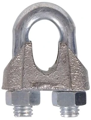 3/8" Zinc Plated Wire Rope Clip - Model 321738 By Hillman