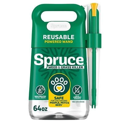 Spruce Power Wand Weed & Grass Killer, 64 oz Liquid Spray