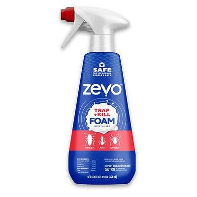 Zevo 12 oz Foam Spray Insect Trap & Kill – Fast‑Acting Pest Control