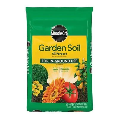 Miracle-Gro 70359500 All-Purpose Garden Soil, 1.5 Cu Ft Bag