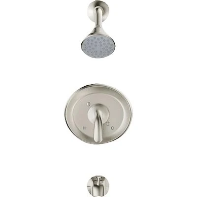 American Standard Cadet Suite Brass Tub & Shower Faucet – Adjustable 2 GPM Showerhead