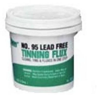 1.7 Ounce Water-soluble Plumbing Solder Flux With Brush Applicator #95