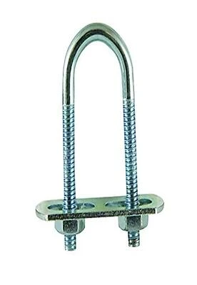 U-bolt 1/4 Inch X 3/4 Inch X 2-1/2 Inch Zinc Plated Steel