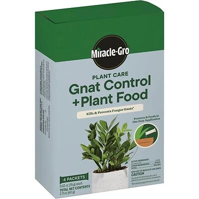 Miracle-Gro Granular Plant Food with Gnat Control – 3‑0‑0 NPK Formula