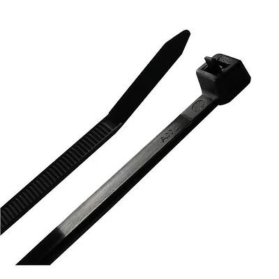 25PK 8" BLK Cable Tie 47-108UVB