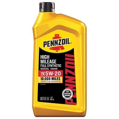 Pennzoil High Mileage Synthetic 5W-20 Motor Oil – 1 Quart