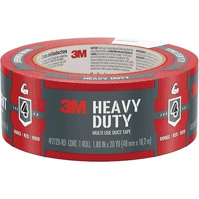 3M 2120‑RD Heavy‑Duty Red Duct Tape – 20 yd, 1.88 in Wide