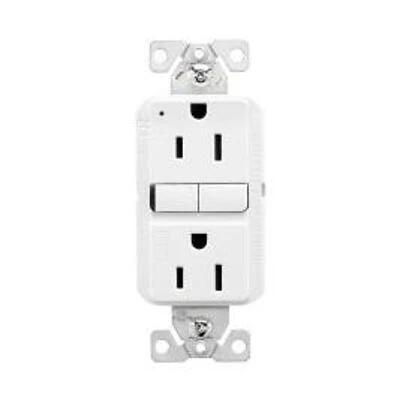 3PK 15Smp Ivory GFCI Self Test