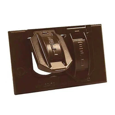 1G WP Duplex Cover Bronze 5180-2