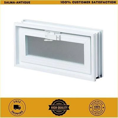 16"X8" GLS BLK VENT WHT