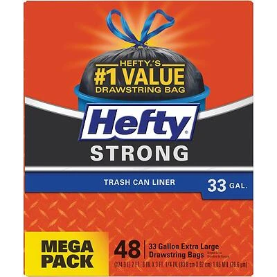 48CT 33GAL Trash Bag E86048