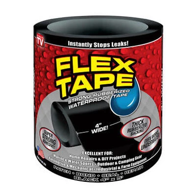 4"x5' Flex Tape Black
