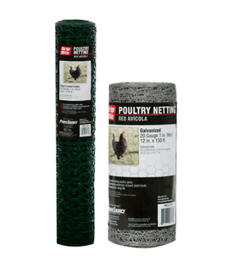 Galvanized Poultry Netting 1 Inch Mesh 24 Inches X 25 Feet For Pet And Garden Use
