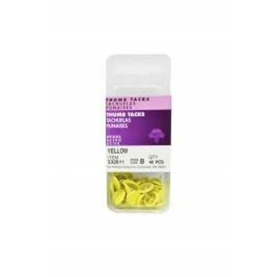 THUMB TACKS YELLOW 532611