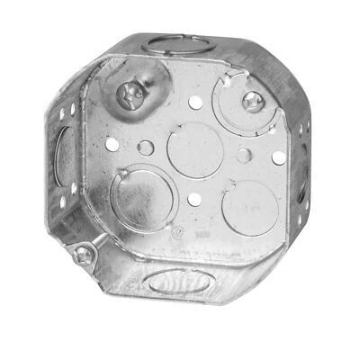 BOX OCTAGON 4"X1.5" METAL