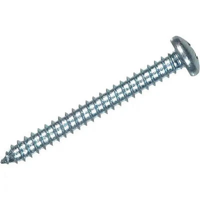 Hillman #6 X 1 Inch Phillips Pan Head Zinc Sheet Metal Screw - 15 Count
