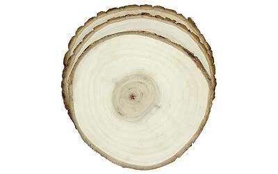 Wood Slice 7.5" 3pk CAL458