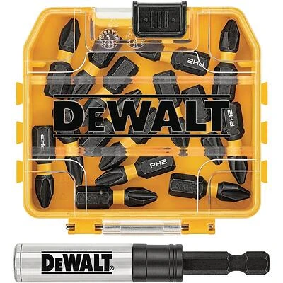 DEWALT Elite 15‑Piece Phillips Impact Bit Set with Magnetic Holder – Heavy‑Duty, Laser‑Etched
