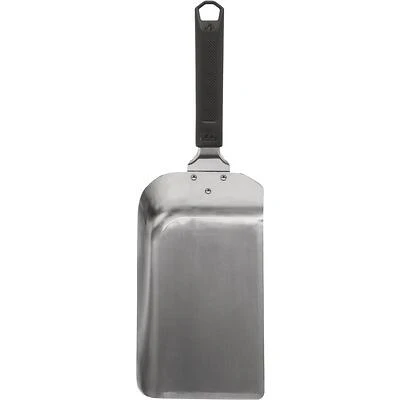 Napoleon 15.35‑inch Stainless Steel Griddle Scoop Spatula with Ergonomic Handle – Dual‑Sided Beveled Blade