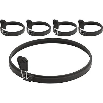 Napoleon Silicone Breakfast Ring Set with Folding Handles – 8‑inch & Four 4‑inch Rings