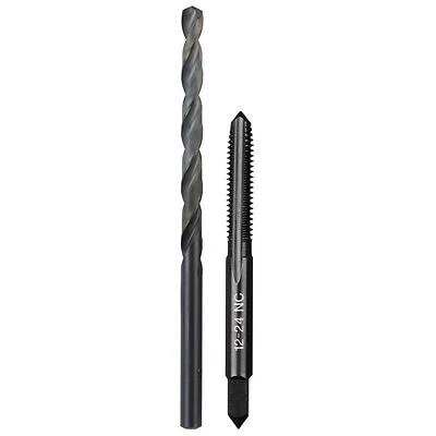 Milwaukee 49-57-5530 SAE NC Plug Tap & Drill Bit Combo, 2-Piece High-Carbon Steel Set