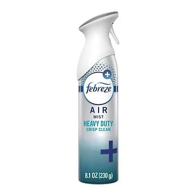 Febreze Crisp Clean Aerosol Air Freshener – 8.1 oz (Single Pack)