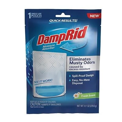 DampRid 8.1 oz Solid Moisture Absorber Bag – Powerful Humidity Control