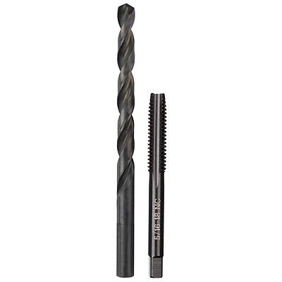 Milwaukee 49-57-5542 2-Piece SAE NC Plug Tap & Drill Bit Set, High-Carbon Steel