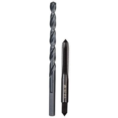 Milwaukee 49-57-5538 NF Plug Tap & Drill Bit Set, High-Carbon Steel, 2-Piece