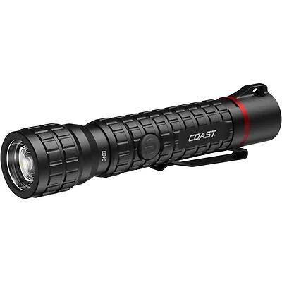 Coast 1000‑Lumen Rechargeable LED Flashlight – Black, Waterproof & Impact‑Resistant