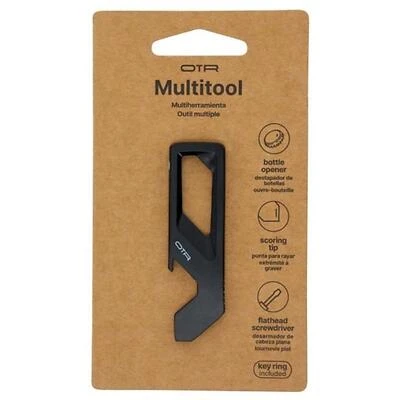 OTR 9986480 Black Stainless Steel Multi-Tool Key, Compact EDC