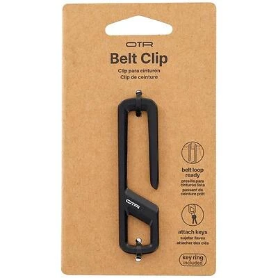 OTR 9986499 Black Aluminum Key Clip, Compact Metal Organizer