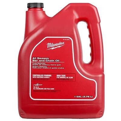Milwaukee 49-16-2838 All-Season Bar & Chain Oil, High-Tack, 1 Gallon