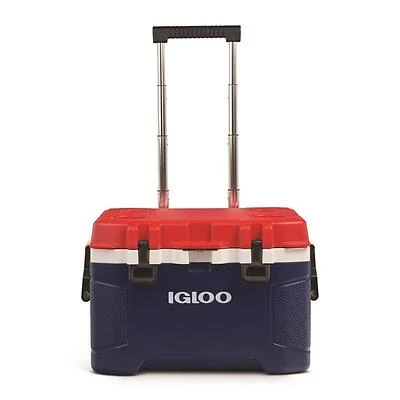 Igloo Trailmate 35110 52-Quart Roller Cooler, Americana Style