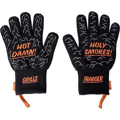 Traeger BAC788 Silicone BBQ Grilling Gloves, Dishwasher Safe