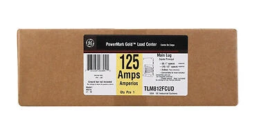 GE PowerMark Gold TLM 125A 16‑Circuit Load Center – 8‑Space NEMA 1 Wall‑Mount Panel