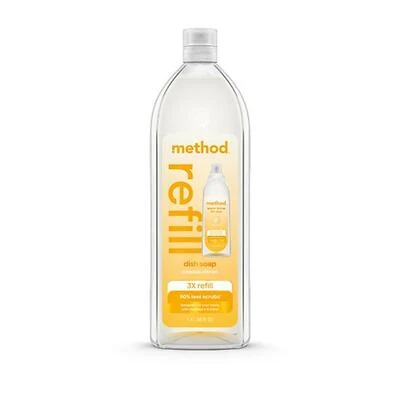 Method 11301 Super Shine Coastal Citron Dish Soap Refill, 48 oz