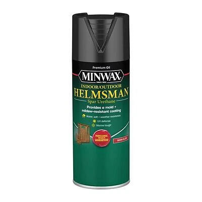 Minwax 342600000 Helmsman Semi-Gloss Clear Spar Urethane, 11.5 Oz Aerosol