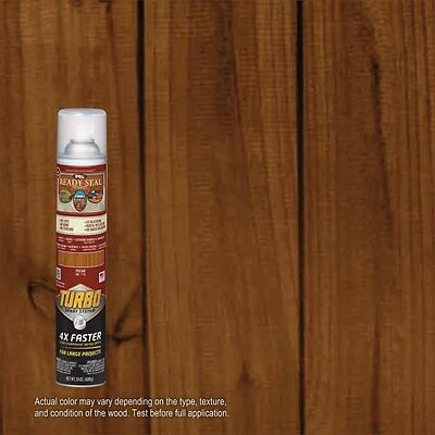 Ready Seal Turbo Spray Wood Stain – Pecan, 24‑oz Aerosol (Smooth Finish)