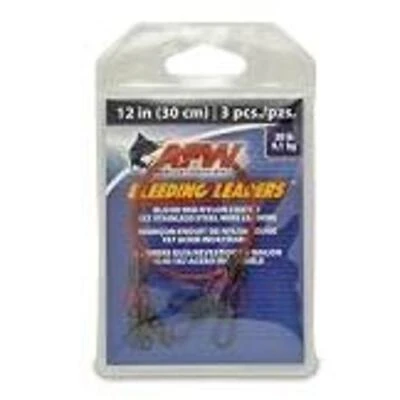 American Fishing Wire Bleeding Leaders, 20 Pound Test, 12 -Inches, 3-Pack