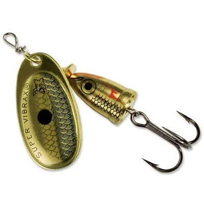 Rapala Blue Fox Classic Vibrax 1/4 oz Spinner, Gold Shiner