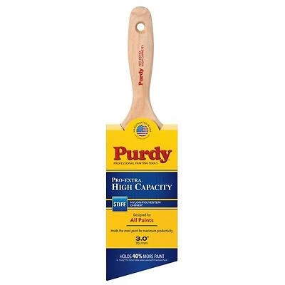 Purdy 145424730 3 In. Angled Paint Brush, Stiff-Tip, High-Capacity