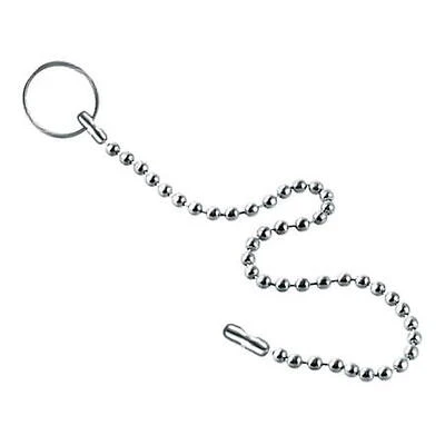 PlumbCraft 0 in. Chrome Stainless Steel Sink Stopper With Beaded Chain