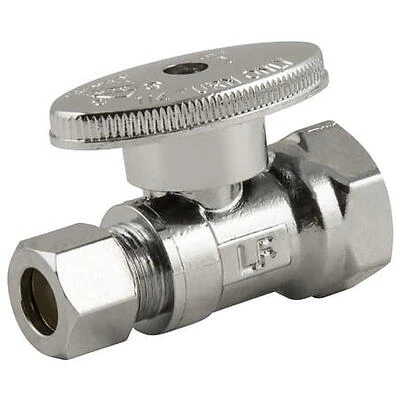 Waxman Consumer Group 7830700LF 1/2  x 3/8  Low Lead Quick Shutoff Straight Valve