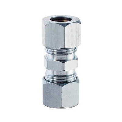 Waxman 7352400LF 0.38 in. Brass Compression Union Coupling