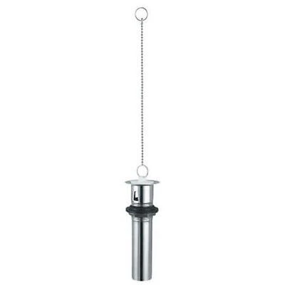 PlumbCraft 1-1/4 in. D Chrome Brass Strainer and Stopper Topper Silver