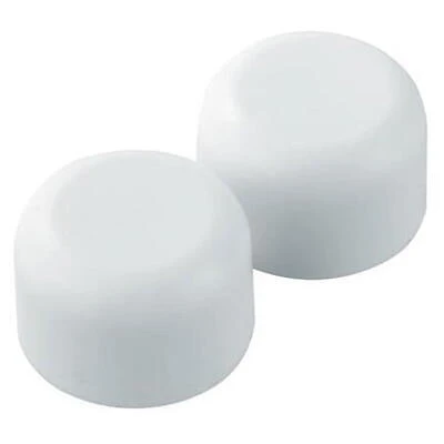 PlumbCraft Toilet Bolt Caps White Plastic