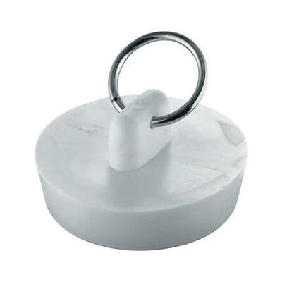 PlumbCraft 1-1/2 in. Dia. White Rubber Sink Stopper
